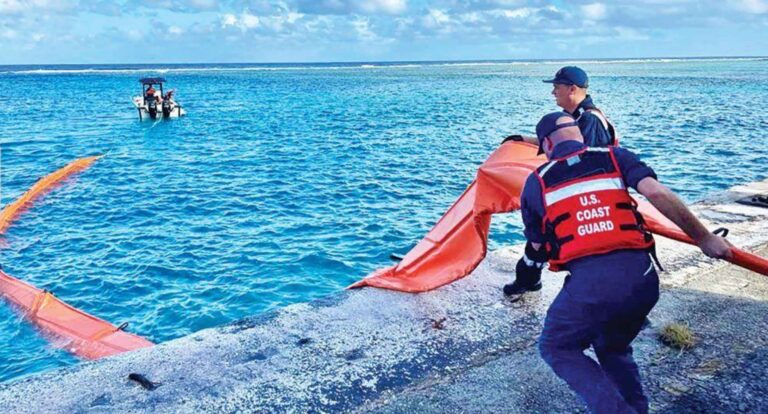Pollution Response exercise on Rota, Tinian