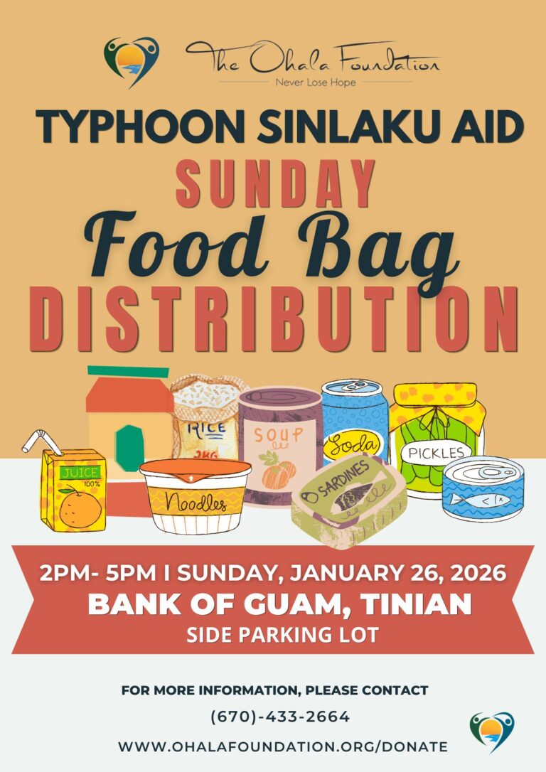 Typhoon Sinlaku Aid: Food Bag Distribution