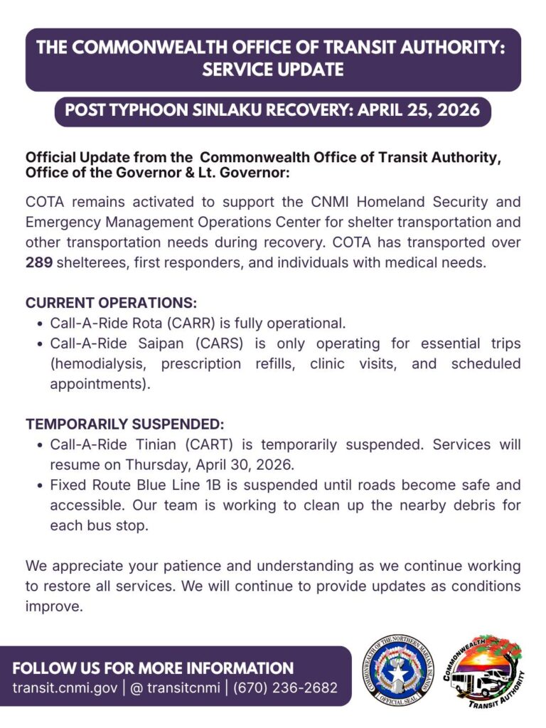 Commonwealth Office of Transit Authority: Service Update