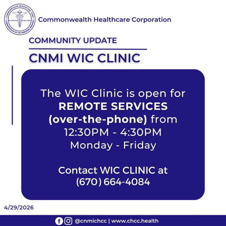 Community Update: CNMI WIC Clinic