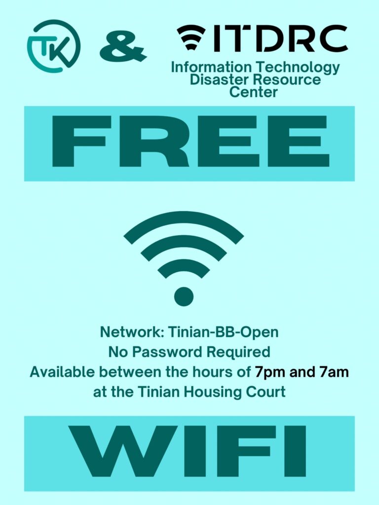 Information Technology Disaster Resource Center is Able to Provide Free Wifi to Our Community