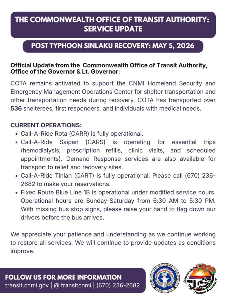 Commonwealth Office of Transit Authority: Service Update