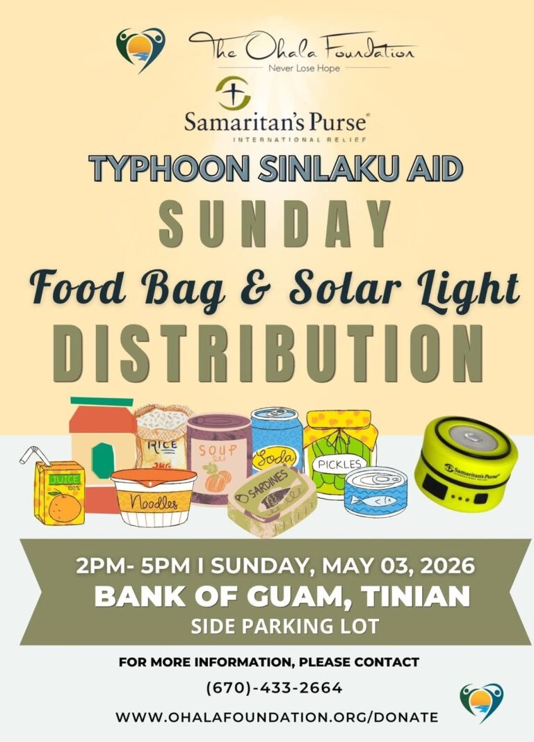 Typhoon Sinlaku Aid – Food Bag & Solar Light Distribution