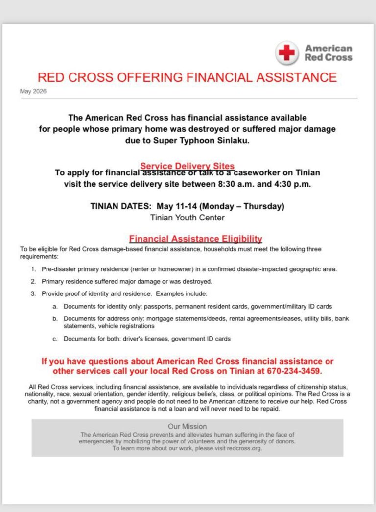 Red Cross Offering Financial Assistance